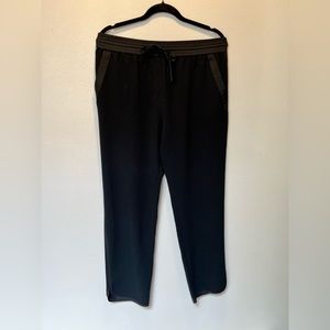 Kenneth Cole New York Black Tuxedo Stripe Jogger Women M